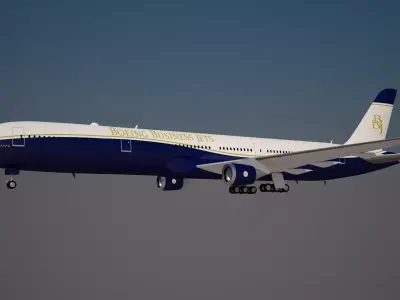 Boeing Business Jets 777 X 3D model