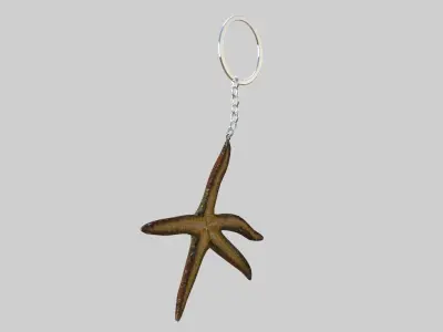 Starfish keychain 3D model