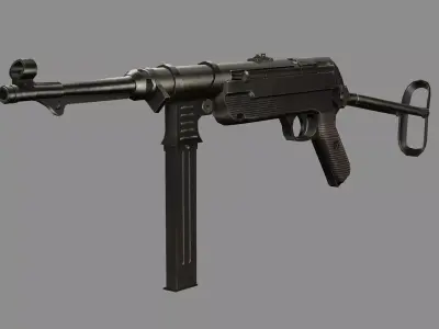 IMI Uzi Low-poly 3D model Low-poly 3D model purchase