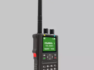 Walkie-Talkie Low-Poly Low-poly 3D model