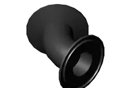 Sanitary Elbow 45 TC 1 in 3D model