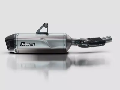 Akrapovic Slip-On Exhaust Low-poly 3D model