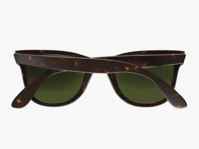 Hipster Sunglasses 02 3D model