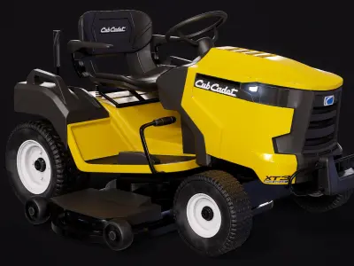 Riding Lawn Mower Tractor PBR 3D model