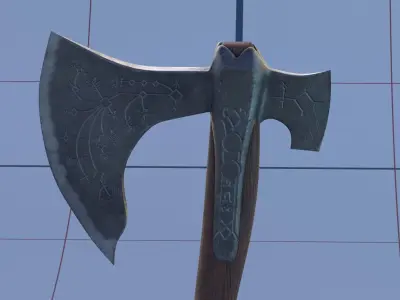 Axe Cratos PBR 3D Model 3D model