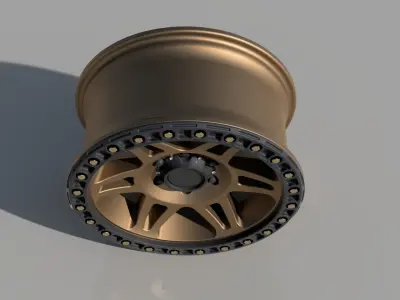 Method 106 beadlock highpoly rim 3D model
