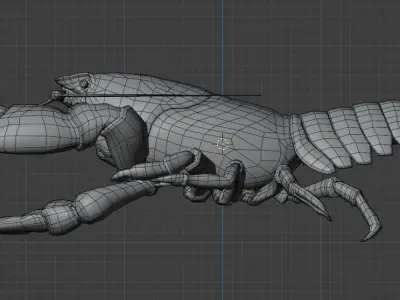 Lobster 3D-Model Low-poly 3D model