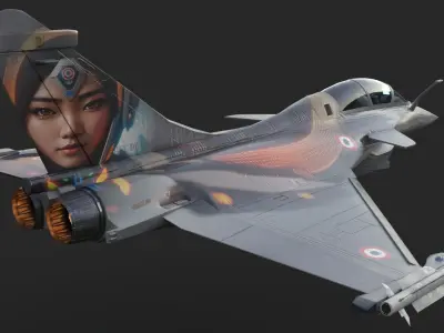 Aircraft Rafaele B Angel 99 Low-poly 3D model