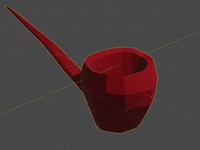 pipas pipe with handle 3D model