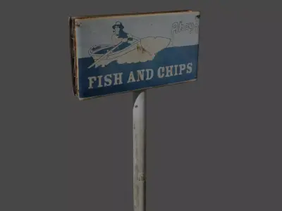 Advertisement Billboard Free low-poly 3D model