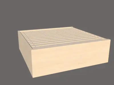 Beehive wooden box 3D model