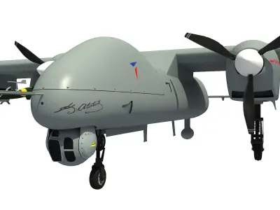 AKSUNGUR UAV ANKA-2 3D model