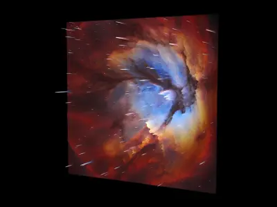 Trifid Nebula 3D model