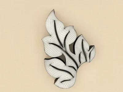 Decor Set ornate wooden design Free 3D print model