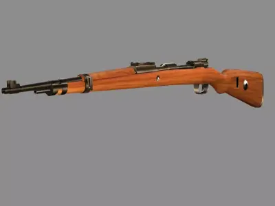 Karabiner 98k Tactical Rifle Low-poly 3D Model Low-poly 3D model