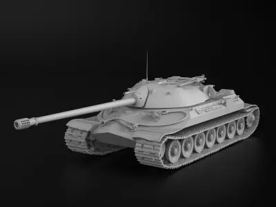 Tank IS-7  3D model collectible Miniature ROTABLE 3D print model