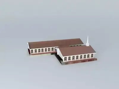 LDS. Reunion Center Mormon Chapel Teotihuacan, State of Mexico. Free 3D model