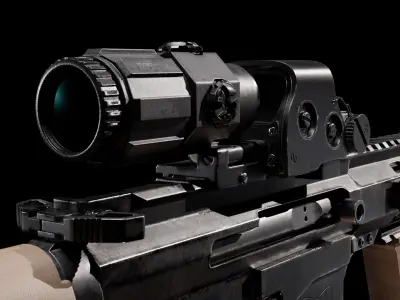 AR - 15 Low-poly 3D model