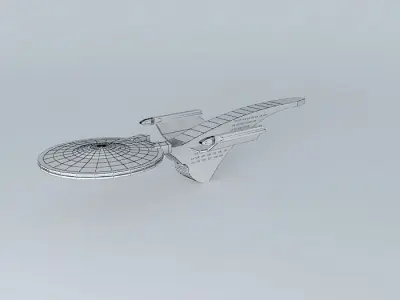 The USS Vanguard NX01 Starship Free 3D model
