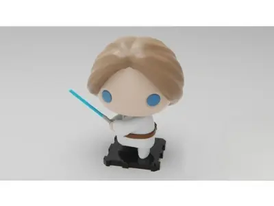 Luke Skywalker 3D Print Model 3D print model