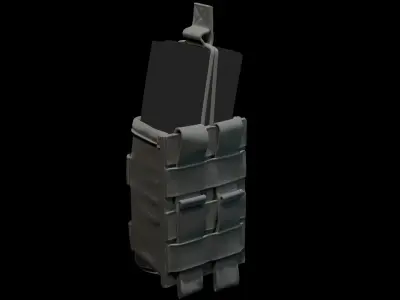 Marvelous Designer AR15 Ammo Pouch 3D model