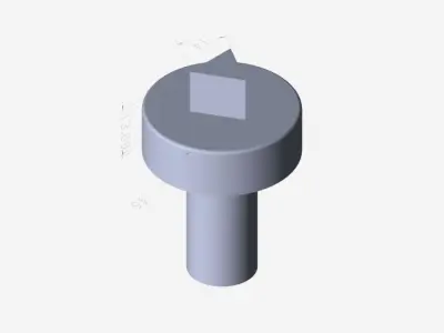 straight triangular tool Free 3D model