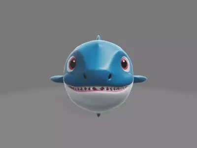Shark Low-poly 3D model