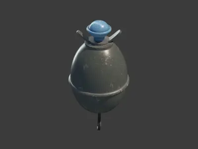 M39 Eihandgranate Eierhandgranate egg hand grenade 3D model