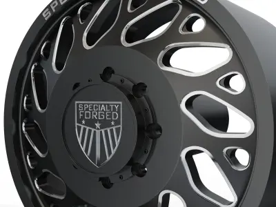 FRONT SPECIALITY FORGED D003 WHEEL 3D MODEL 3D model