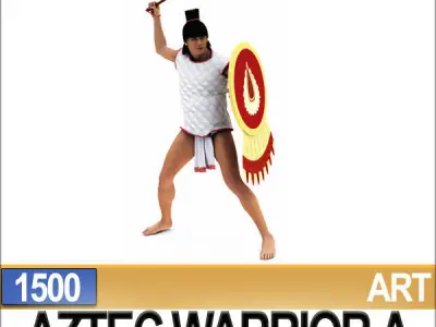 Aztec Warrior A 1500 3D model