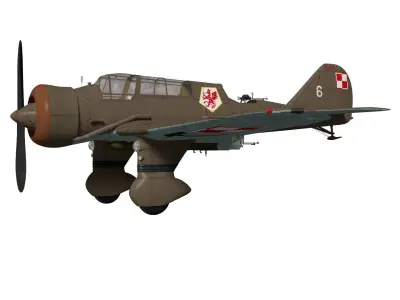 PZL23 Karas 3D model