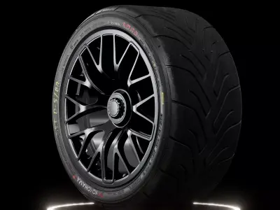 Yokohama Advan A048 After Track 3D model