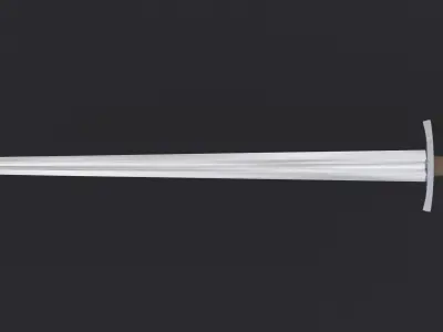 Viking sword Game ready model Low-poly 3D model