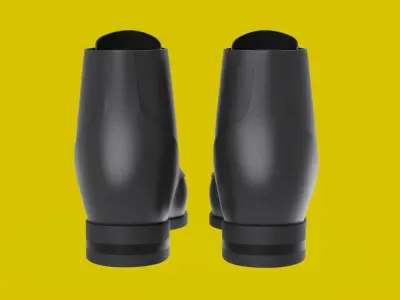 Leather Shoe Boot 3D model