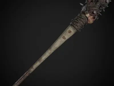 Post Apocalyptic Weapons - DollBat Low-poly 3D model