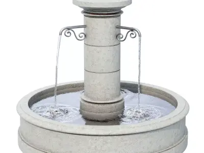 Campania - Avignon Fountain 3D model