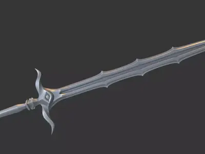 Demonic Sword Low-poly 3D model