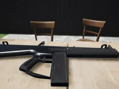 AA-12 3D Model Shotgun Low-poly 3D model