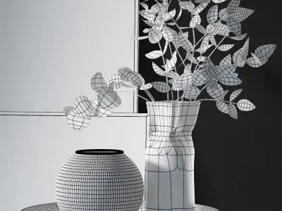 Decorative set 008 3D model