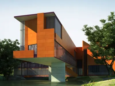 Photorealistic Commercial Buiding Collection 3D model