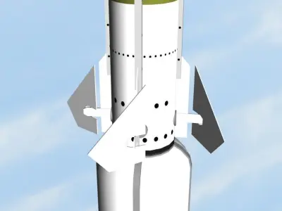 RIM-174 Standard SM-6 missile 3D model