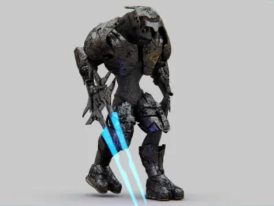 ALIEN TROOPER PHOFOSH Rigged for Unreal Engine - Unity - MIXAMO 3D model