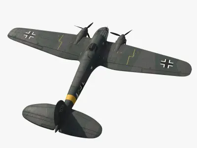 Heinkel He 111 A1-AC Low-poly 3D model