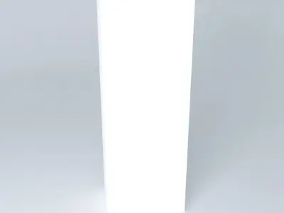 Simple white wardrobe  Free 3D model