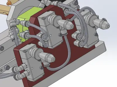 Assemble the manipulator mechanism 3D model