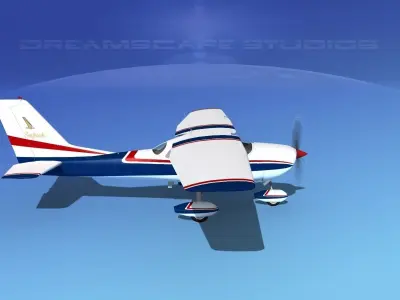 Cessna 172 Skyhawk 1967 V09 3D model