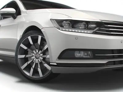 VW Passat Highline B8 2019 3D model
