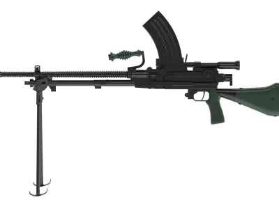 Type 96 light machine gun 3D model