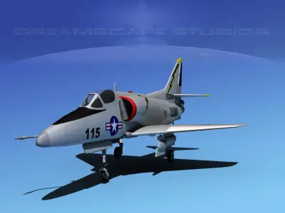 Douglas A-4E Skyhawk SOPV01 3D print model