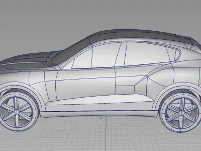Maserati Kubang Low-poly 3D model